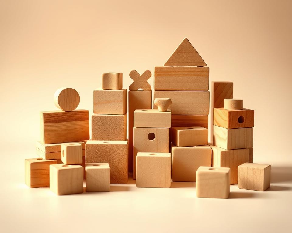 Montessori wooden blocks for kids