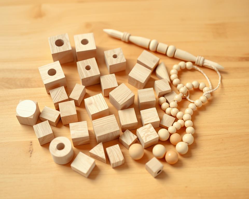 Wooden Math Materials in Montessori
