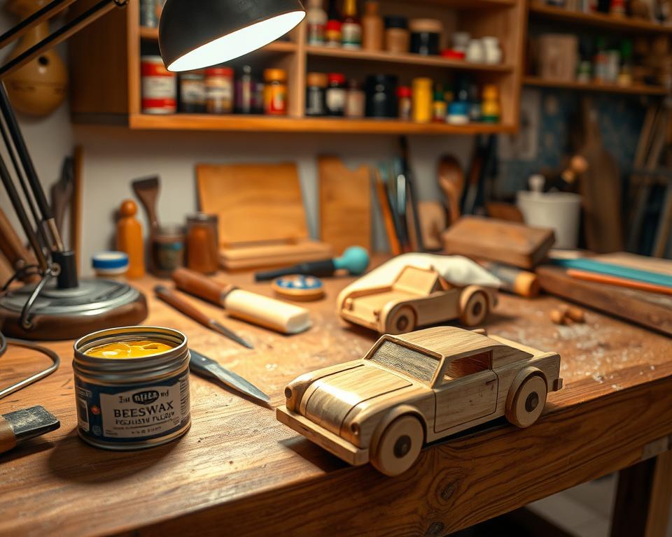 wooden toy finishing
