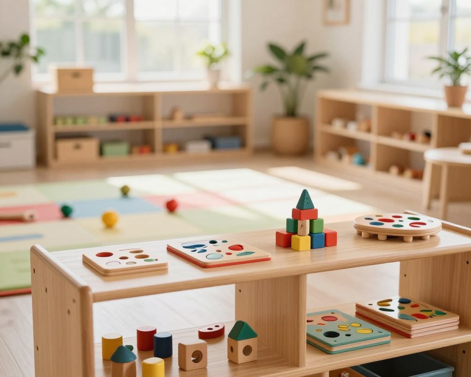 montessori wooden toy storage