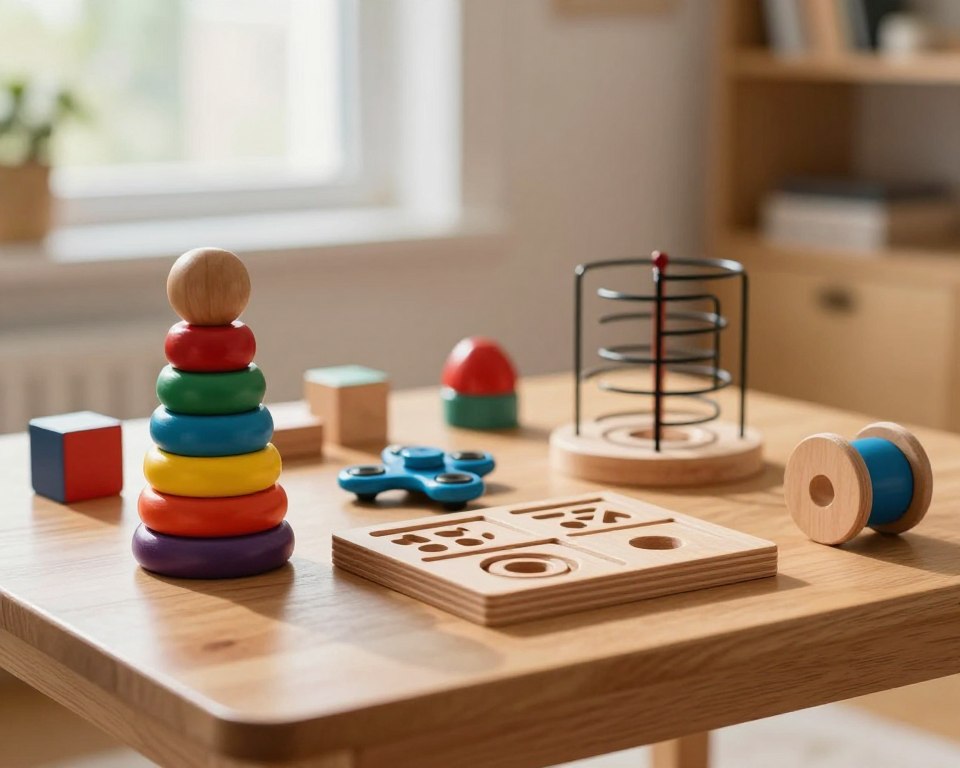 wooden toys for focus and attention