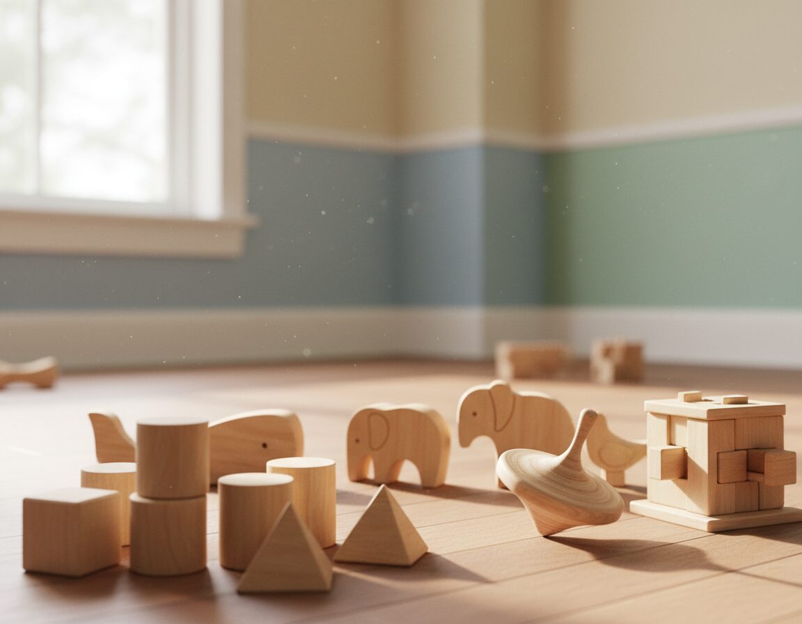 Simple Wooden Toys for Calming Play