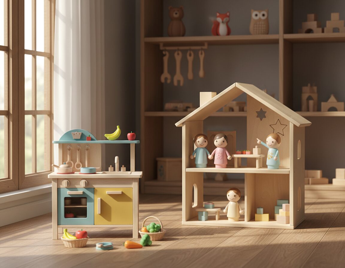 Wooden Role-Play Toys for Emotional Growth